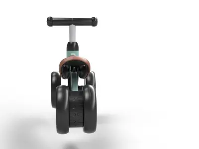 Baby cycle Low-poly 3D model