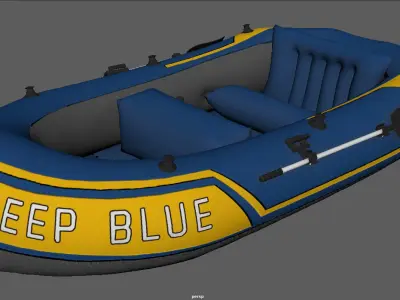 INFLATABLE BOAT 2 3D model