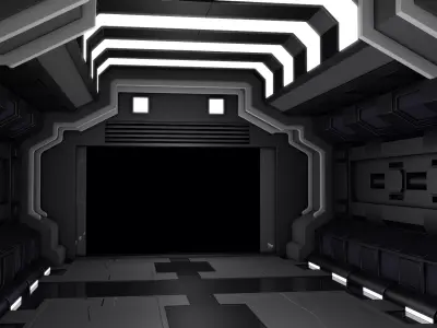 Sci Fi Corridor Room 3D model order