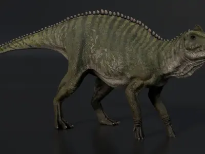 Edmontosaurus Asset Pack Low-poly 3D model