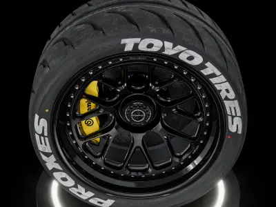 Toyo Proxes R888R 315 30 ZR20 101Y 3D model