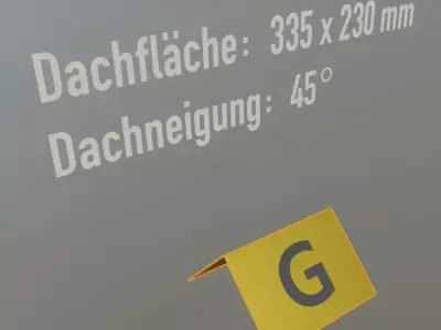 Flugmarkierungshaube 335x230mm 45 Low-poly 3D model