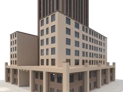 Commercial Building-015 Office Tower 3D model
