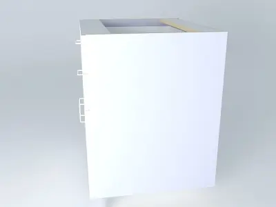 B2D2DS cabinet with two drawers Free 3D model