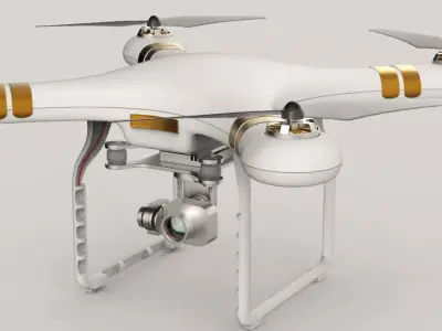 QuadroCopter High Detailed HIgh-Poly 3D model