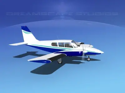 Piper PA-34 Seneca V01 3D model