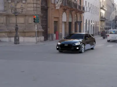 Audi RS5 Free low-poly 3D model