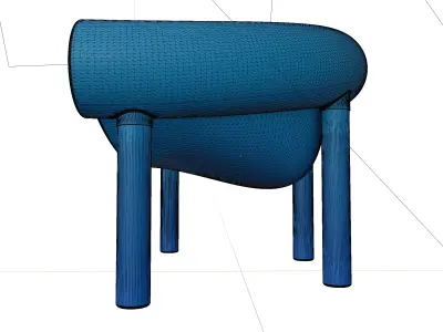 Lounge Sam Son Chair Magis Free 3D model