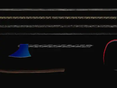 WWAATD Weapon Models - Textured Free low-poly 3D model