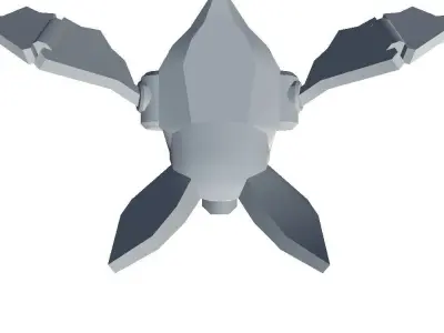 LaserBat bird Free low-poly 3D model