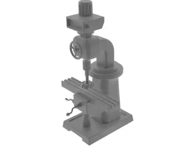 Milling Machine Low-poly 3D model