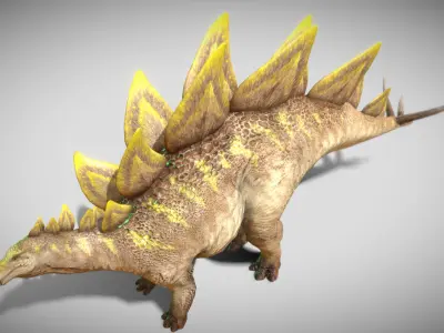 Stegosaurus 2024 Low-poly 3D model