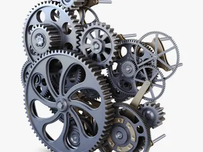 Gear mechanism v 1 3D model