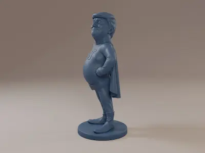 Donald Trump SuperTrump 3D print model