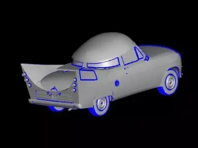 Mr Beep Free low-poly 3D model