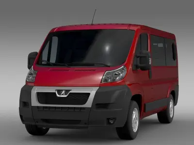 Peugeot Boxer Window Van L1H1 2006-2014 3D model