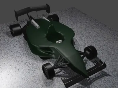 Formula Classic Car Free low-poly 3D model