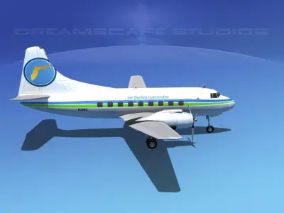 Martin 404 Air Florida Commuter 3D model