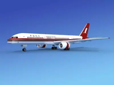 Boeing 757-200 Shanghai Airlines 3D model