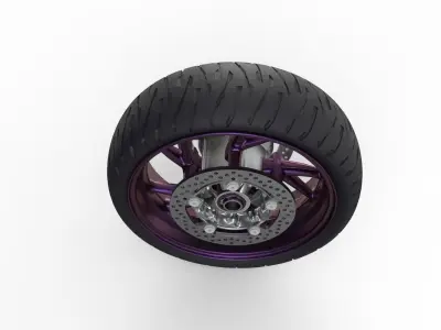 Motorcycle Wheels 3D model