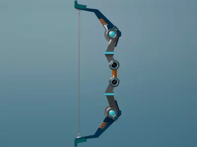 SCI-FI anime bow Free low-poly 3D model