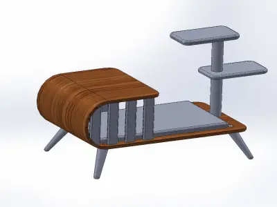 Wooden Pet House Design 3D print model