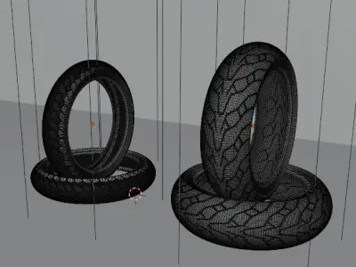Tire MOTO DS4 3D model