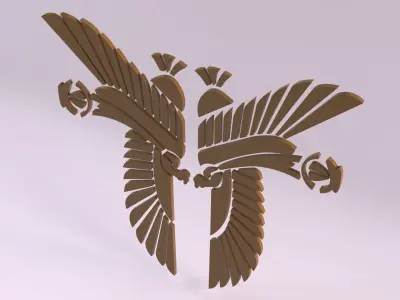 Egyptian Symbols - 027 Low-poly 3D model