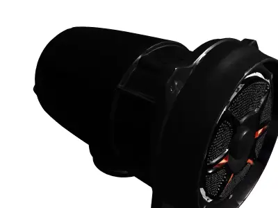 Car Speaker Subwoofer Audio Component Low-poly 3D model
