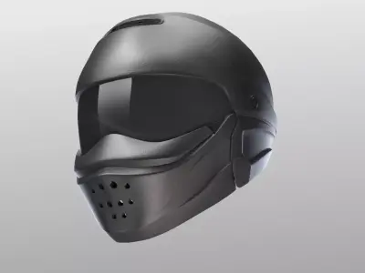 Motorcycle helmet 3D model