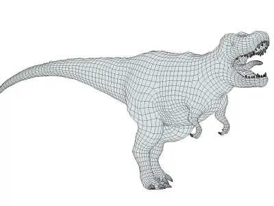 Tyrannosaurus 01 Low Poly PBR Realistic Low-poly 3D model