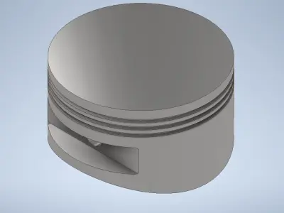 Piston head 3D model