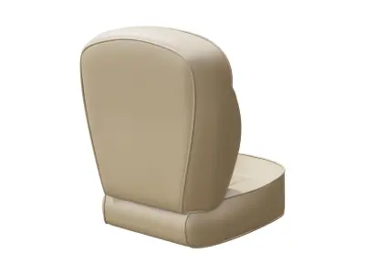 Classic Car Seat  Low-poly 3D model