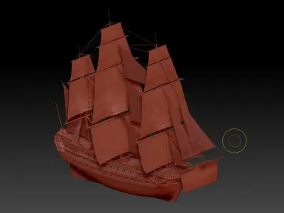 Admiraal de Ruyter Sailboat 3D model