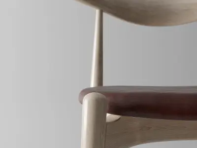 Hans Wegner Elbow chair Free 3D model