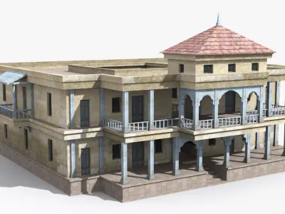 Arab x10 Low-poly 3D model