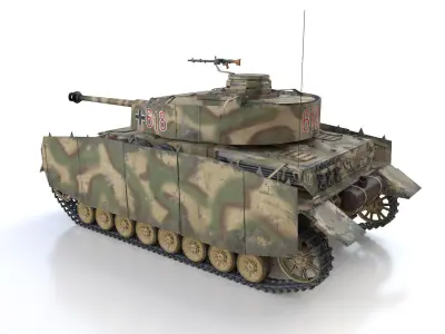 PzKpfw IV - Panzer 4 - Ausf H - 618 3D model