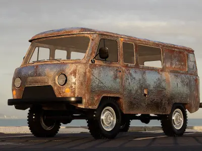 Panelvan Levo 374 - Unreal Engine Project Low-poly 3D model