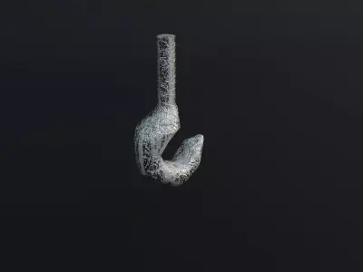 186Hook Game Ready - Low Poly 3d Model Low-poly 3D model