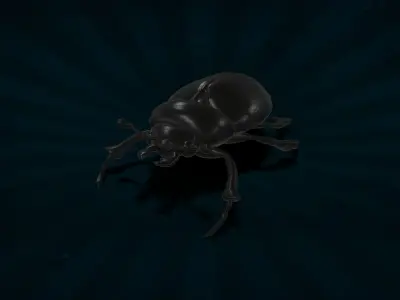 BUGS-001 Scarab Low-poly 3D model