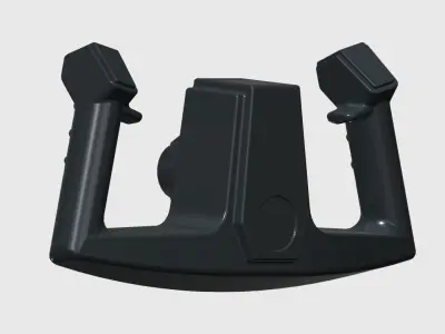 Aircraft control yoke for flight simulator 3D print model
