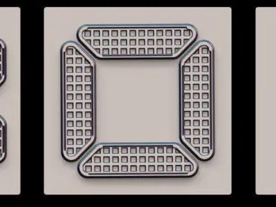 87 Hard Surface VDM Brushes and Alpha Pack 3D model