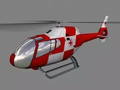 Colibri V6 Helicopter Low-poly 3D model