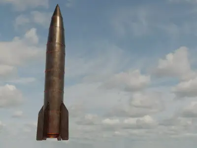 Rocket or Missile 3D Model 3D model