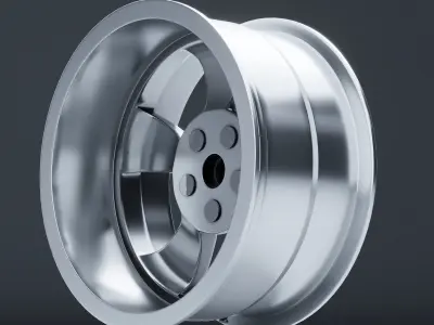 BG Rod Works Wheels Low-poly 3D model