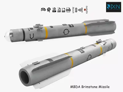 MBDA Brimstone Missile 3D model
