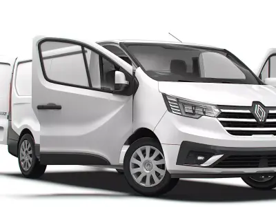 Renault Trafic Van L2H1 HQInterior 2024 UKspec 3D model