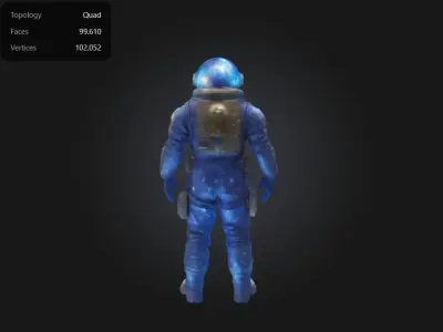 astronaut  3D print model