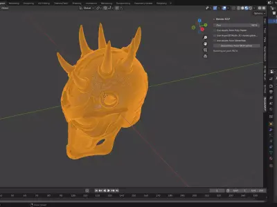 Alien Warrior Helmet 3D Print Model 3D print model