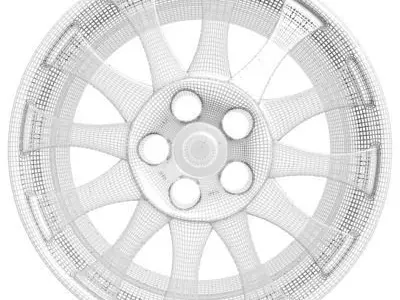 Wheel Rim 3D model 8